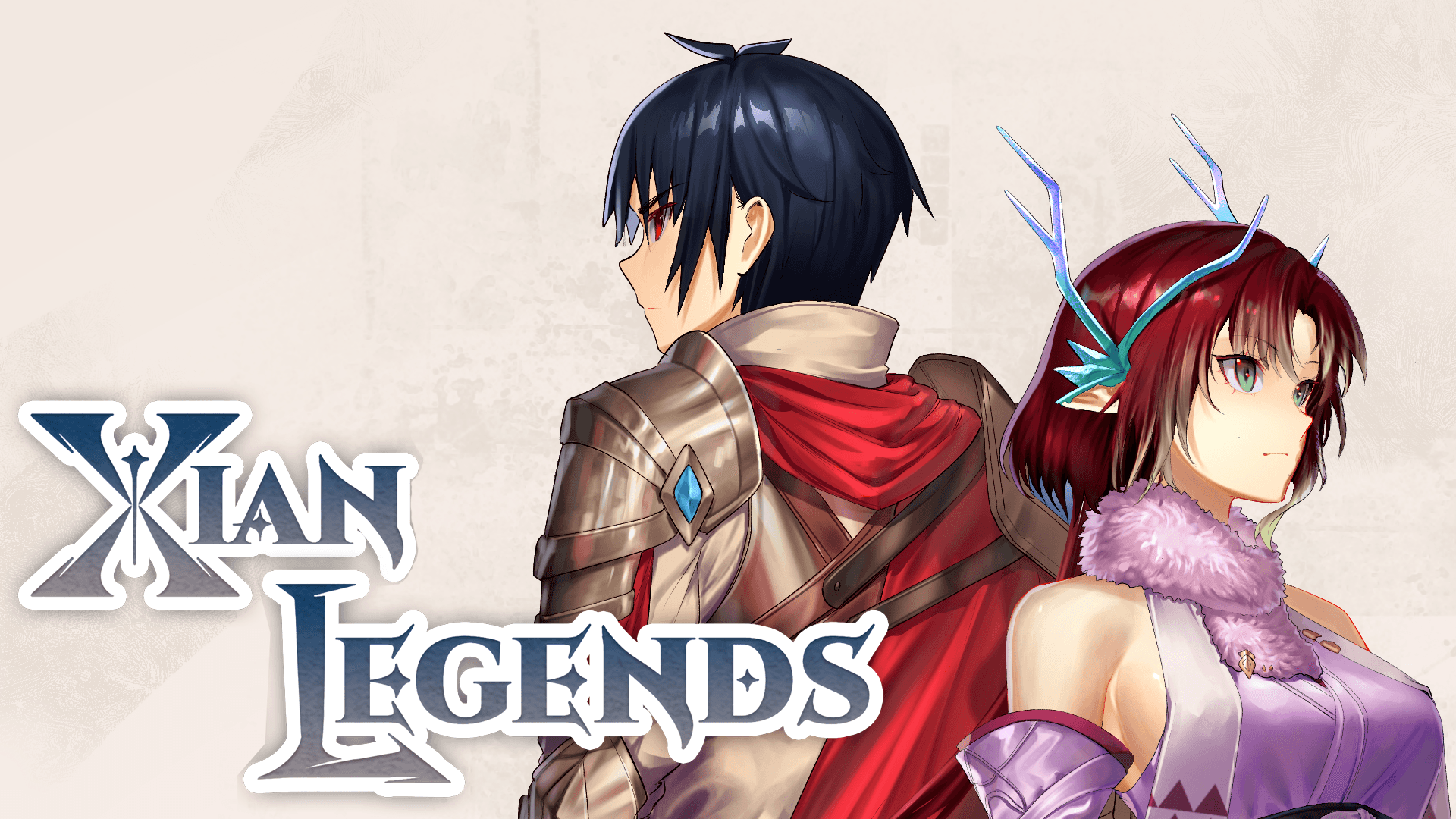Xian Legends cover art: two characters standing back to back.